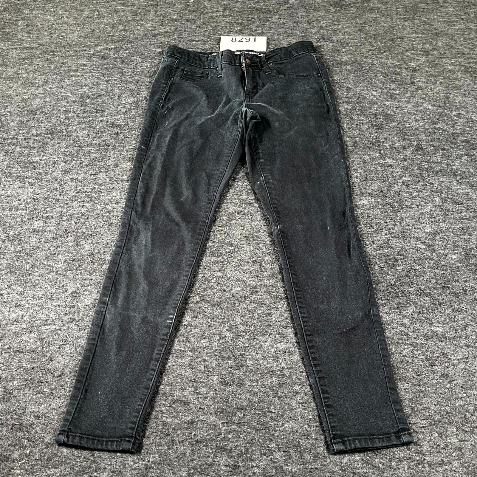 Mossimo Mid Rise Jegging Jeans Womens 4 Black Denim Cotton Super Stretch Casual